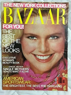 Harper's Bazaar Magazine February 1979 Christie Brinkley No Label Newstand • $19.99
