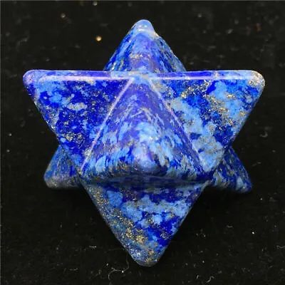 £12.53 • Buy Natural Lazuli Jasper Merkaba Star Hand Carved Crystal Point Healing 1PC