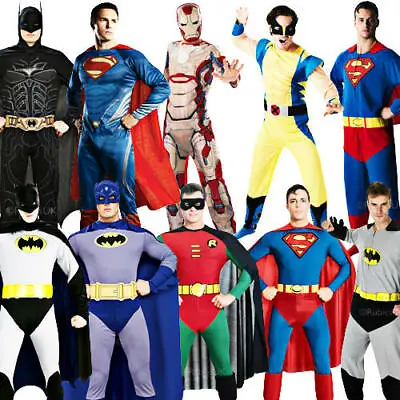 £33.99 • Buy Superhero Mens Fancy Dress Marvel Comic Book Character Halloween Adults Costume