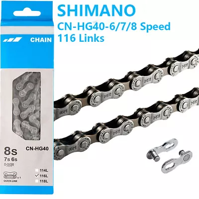 Shimano 8S Speed Chains CN-HG40 Ultegra XT 116 Links MTB Road Bike 116L Chain • $17.09