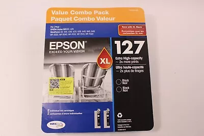 Epson 127 XL TRI-COLOR Ink Cartridges 3-Pack T127520-SVH - Exp. 02/2023 Or Later • $25.99