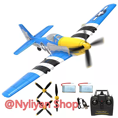 2.4G 4CH P51 Mustang Fighter RC Airplane Fixed Wing 6-Axis Gyro Aerobatic Glider • $93.99