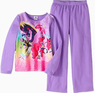 My Little Pony Pajamas Set 6 S 10 12 L Purple Child Girls 2 Piece Flannel New   • $18.99