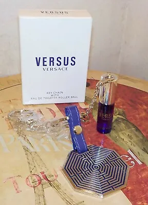Versace VERSUS Eau De Toilette Roller Ball & Versace Keychain Perfume Pendant • $39.99