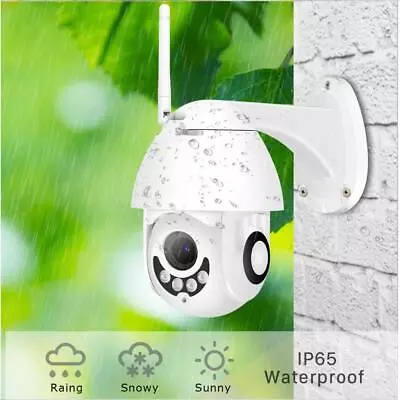 1080P WIFI PTZ IP Dome Camera H.265X CCTV  2MP Waterproof AP Mode • £22.04