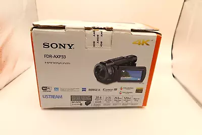 Sony FDR-AXP33 Digital 4K With PROJECTOR Video Camera Recorder Handycam • £429.99