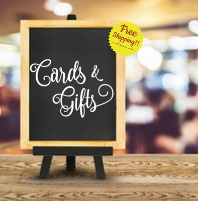 $19 • Buy Cards And Gifts - Wedding Sign Decals Chalkboard Decals Table Sign Wedding Decal