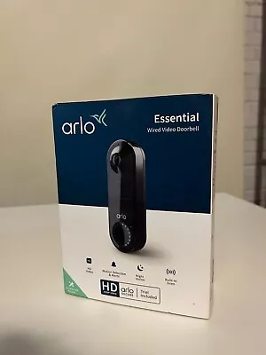 Arlo Essential Video Doorbell Wired HD Video 180° View Night Vision. • $4.02