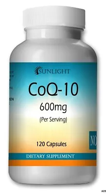 CoQ-10 CoEnzyme Q-10 600mg Serving  Super High Potency Big Bottle 120 Capsules • $15.91
