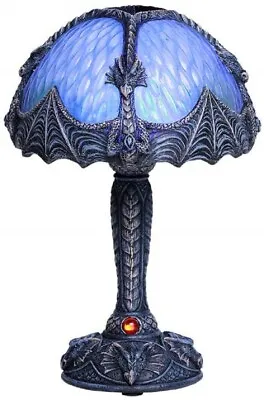 Medieval Dragon LED 8  Table Lamp Quality Resin Color Changing Fantasy Decor New • $26.95