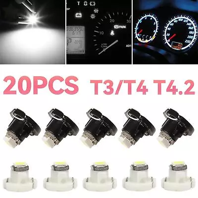 T4 T3 Neo Wedge LED Dash Switch Lamp A/C Climate Control HVAC Light Bulbs 20PCS • $8.24