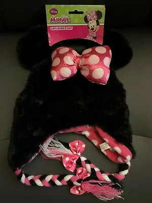 New With Tags NWT Disney Minnie Mouse Peruvian Beanie Laplander Hat • $8.99