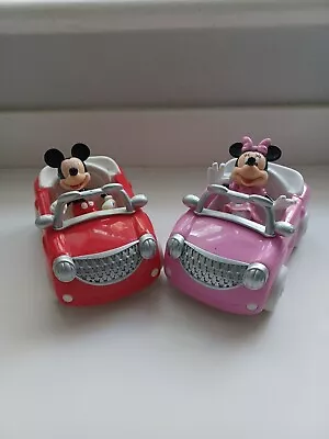 Mickey Mouse Clubhouse Pull Back Cars Mickey Minnie Vgc • £20