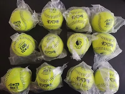 AD STARR USSSA TATTOO Softball UT12MPS M 12  Synthetic Dozen New Softballs  NWOB • $62.99