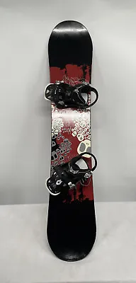$245 • Buy Burton Blunt Primo 43 Snowboard W Burton Bindings 55-1/2”, 141 Cm, Skull Design