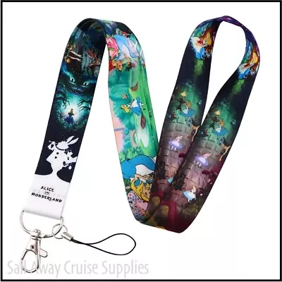 Alice In Wonderland  LANYARD.  Key ID Card Holder.  Work Travel Cruise.  Movie • $9.95