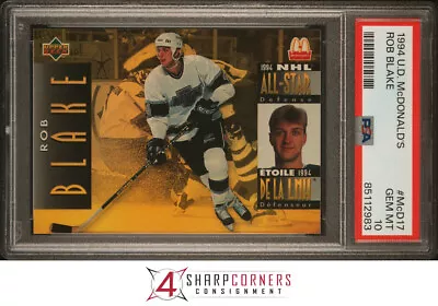 1994 UPPER DECK MCDONALDS #McD17 ROB BLAKE HOF POP 1 PSA 10 H3824138-983 • $23.99