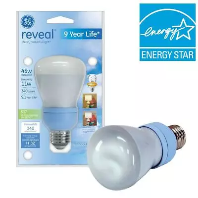 GE 61354 ::  FLE11R20XLRVLTP :: Flood Screw Base Compact Fluorescent Light Bulb • $15.99