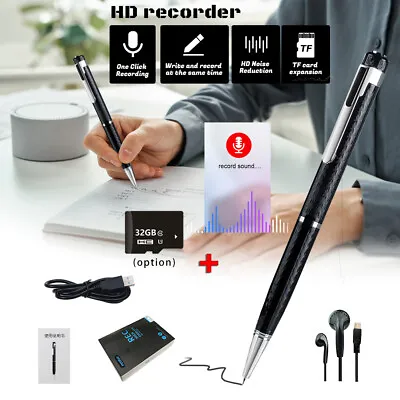 Digital Voice Activated Recorder Mini Small Hidden Audio Recording Pen Device • $18.99