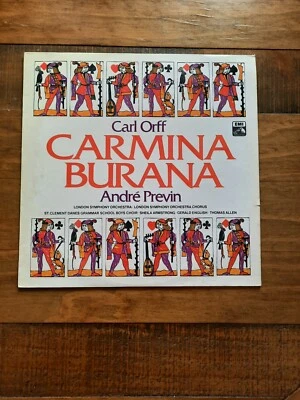 £5.99 • Buy ASD 3117 ED1 Orff Carmina Burana Andre Previn EMI Quad Stereo + Insert VGC