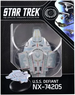 Star Trek Starship Collection USS Defiant NX-74205 Boxed Model Ship Eaglemoss • £20.99