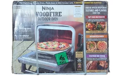 Ninja Woodfire 8-in-1 Outdoor Electric Pizza Oven 700°F High-Heat Roaster • $329