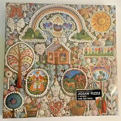 Vintage 1979 Springbok Mosaic COUNTRY COTTAGE 20 1/4  Square NEW & SEALED • $39.88