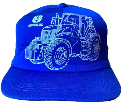 Vintage Y2K New Holland Tractors Blue Mesh Trucker Cap John Deere • $35