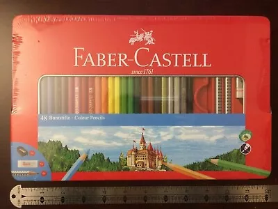 Faber-Castell 48 Classic Color Pencils Artist Design Drawing Sketch Tin Set NEW • $35