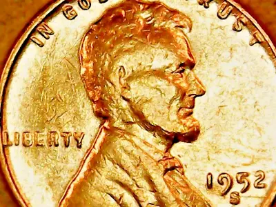 1952 S American Cent Circulated Red-Brown Lincoln Wheat San Francisco Mint Penny • $4