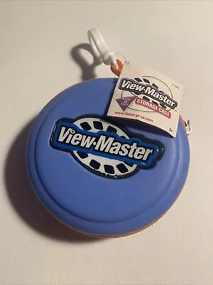 VIEW-MASTER Blue Hard Shell Zippered Storage Carry Case - Holds 50 Reels • $17