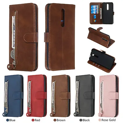 Case For Xiaomi K20 6 Pro Note 7 Zipper PU Leahter Flip Wallet Stand Phone Cover • £5.99