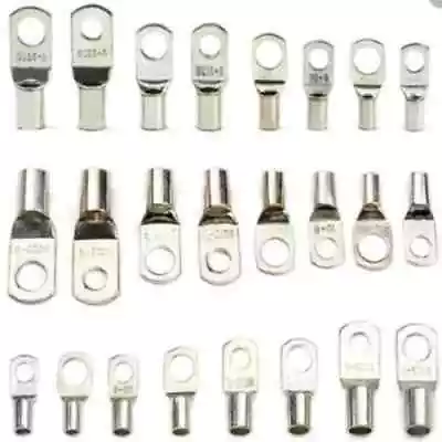 £2.39 • Buy Copper Tube Terminals Terminal Battery Welding Ring Crimp Cable Lugs (All Sizes)