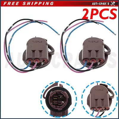 2pcs For Jeep Bulb Socket Brake Turn Signal Light Harness Wire Plug Connector • $8.89