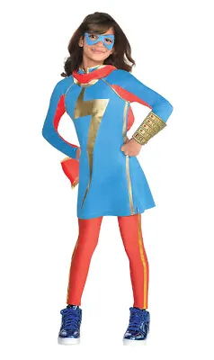Ms. Marvel Kamala Khan Rising Secret Warriors Costume Dress Girls Size Large NEW • $24.95