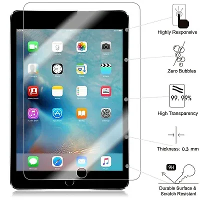 $9.95 • Buy For Apple IPad Mini 1 2 3 4 5 Air 10.5  Tempered Glass Screen Protector Guard