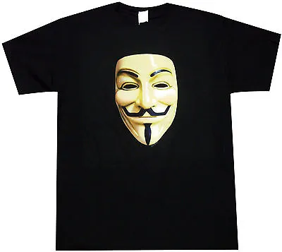 Official V For Vendetta Photo Real Vendetta Mask T-shirt -Thriller Action Movie • $19.99