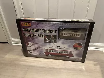 MTH Rail King 30-4027-0  Baltimore Transit Trolley Set  O Gauge NEW  SEALED BOX! • $150