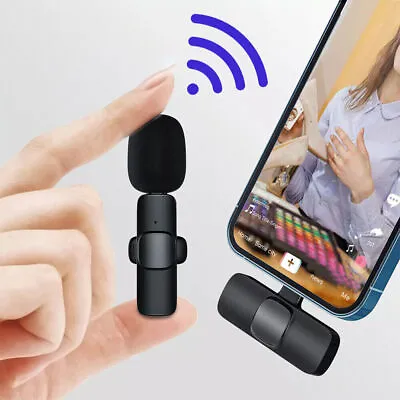 Recargable Lavalier Microfono Mini Inalambrico De Para Celular IPhone/Android • $13.89