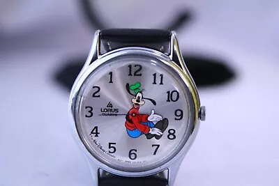 Vintage Seiko By Lorus Backwards Goofy Disney Watch 1980 • $13.99