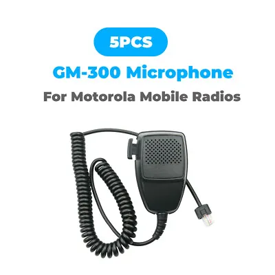 $60 • Buy 5PC 8 Pin HMN3596A Car Mobile Radio Speaker Mic For Motorola GM950 GM300 PRO5100