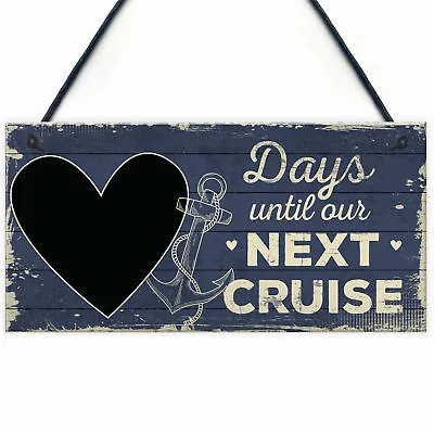 CHALKBOARD Holiday Countdown Sign Days Until Our Next Cruise Holiday Gift Sign • £3.99