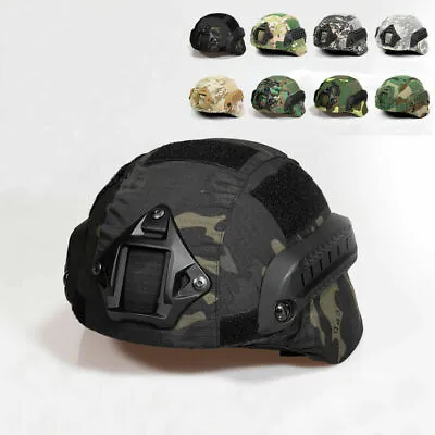 Camouflage Helmet Cover Tactical Paintball Helmet Cloth Camouflage For Mich2000 • $12.28