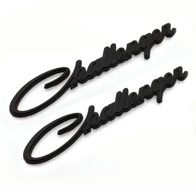 2x Black Challenger Emblems Badge Decal Replacment For Chrysler New Genuine L • $26.87