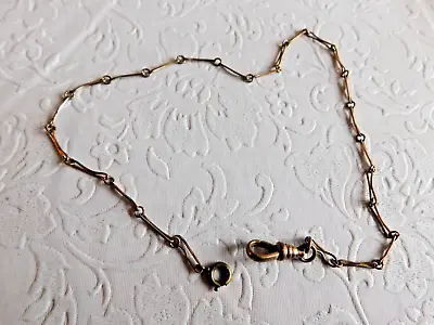 Vintage Pocket Watch Chain Gold Tone 17   - Nice ! Ch 5.5 • $29