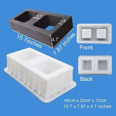 PP Plastic Concrete Double Holes Hollow Wall Brick Molds • $15