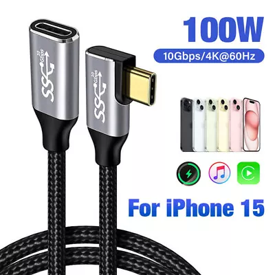 90 USB C To USB C Charger Cable Type C Fast Charging Cord For IPhone 15 100W PD • $17.87