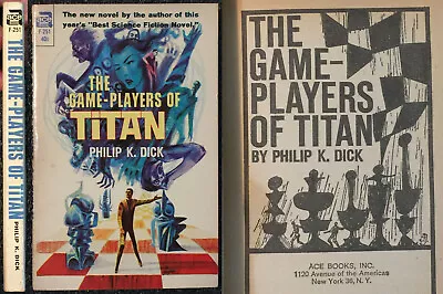 PHILIP K DICK The Game-Players Of Titan 1963 Ace F251 1st Ed VNTG PB Sci-fi Ubik • $27.50