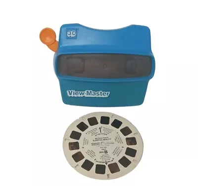 Vintage Viewmaster 3D Viewer Blue With 1 Sleeping Beauty Reel Made In The USA • $10.25