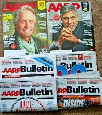 FREE SHIPPING - AARP The Magazine 2 Issues And AARP Bulletin 4 Issues • $10